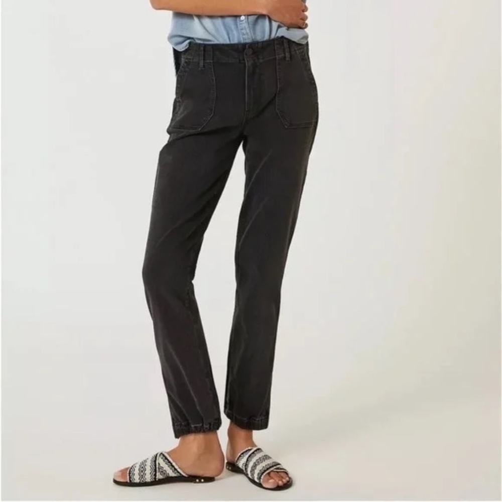 PAIGE Mayslie Mid-Rise Jogger Jeans Carbon Size 29